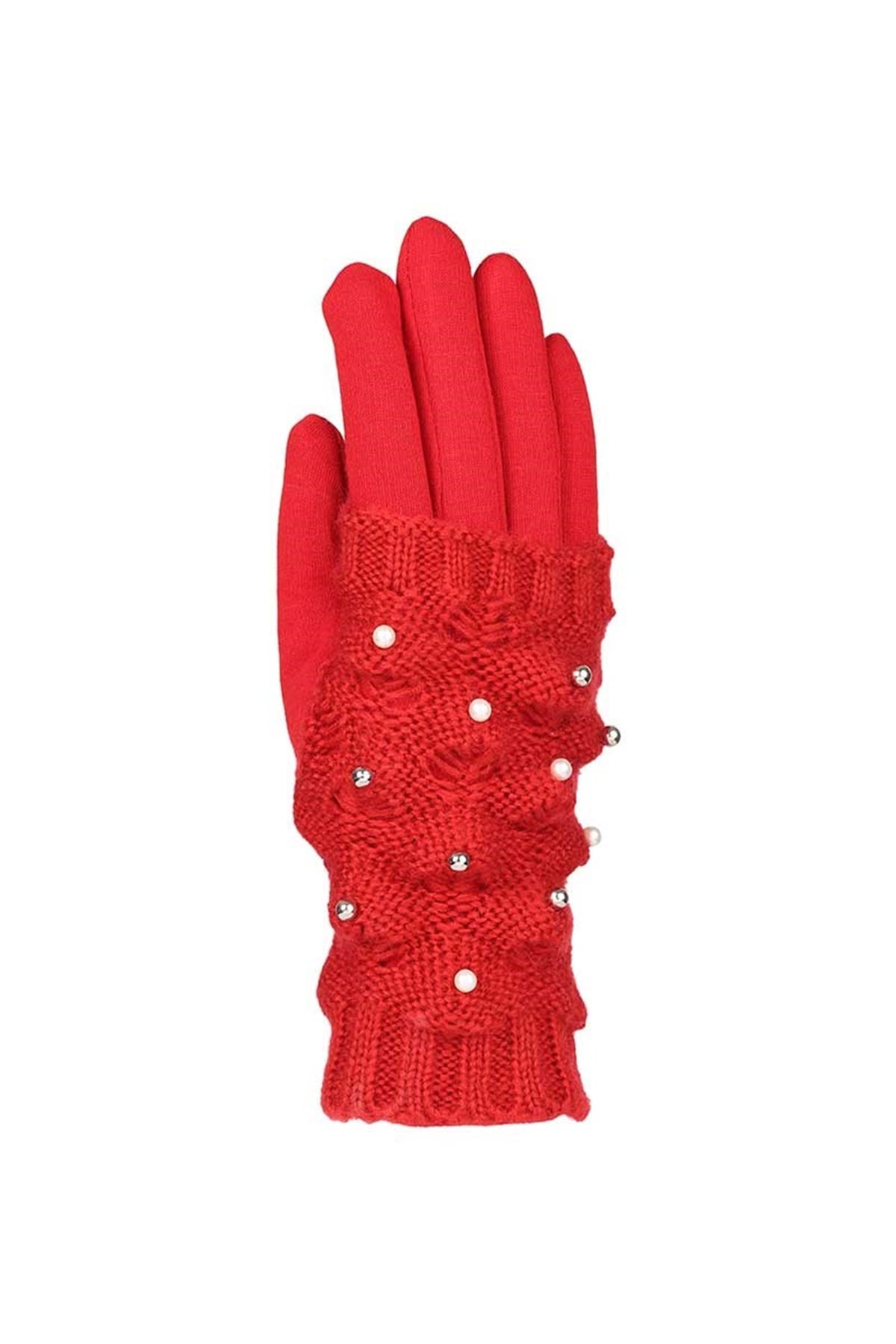 Çift Katlı Tasarım Eldiven 82601-3 - Kırmızı