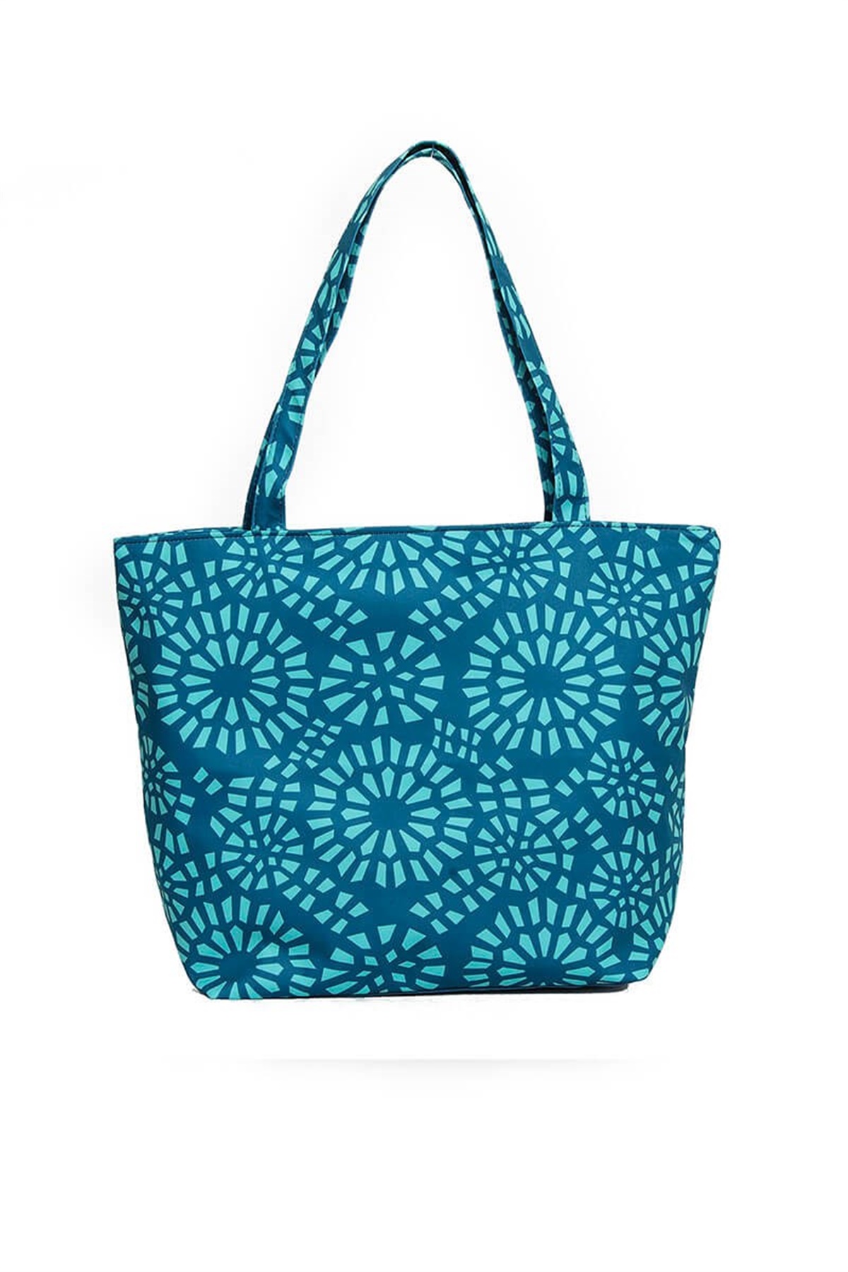 Desenli Havuz Çantası A666 - Turkuaz 