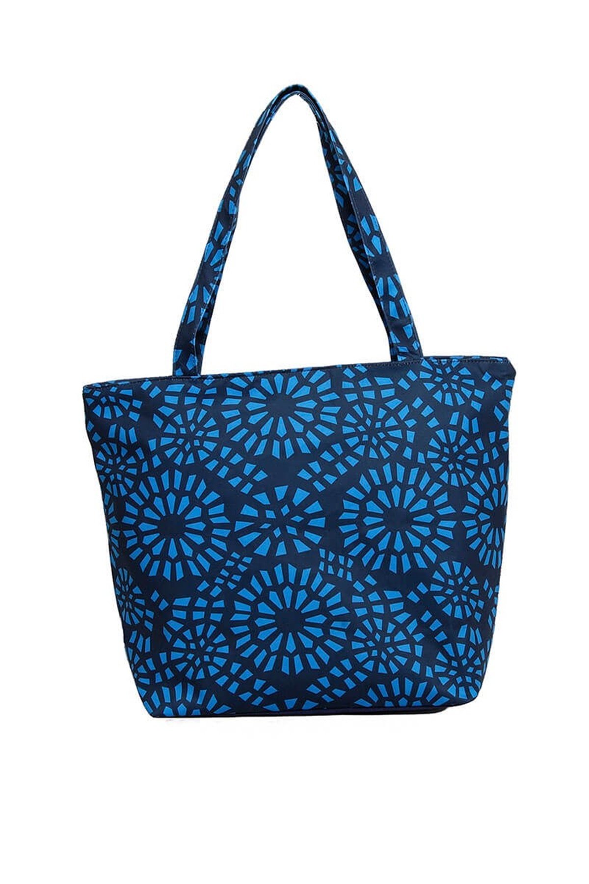 Desenli Plaj Çantası A666 - Lacivert