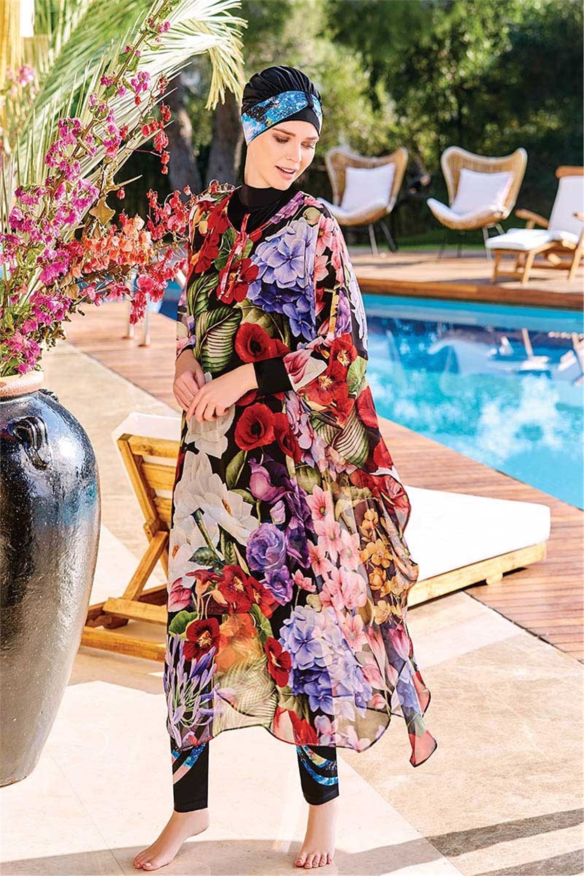 Desenli Uzun Pareo 1886011