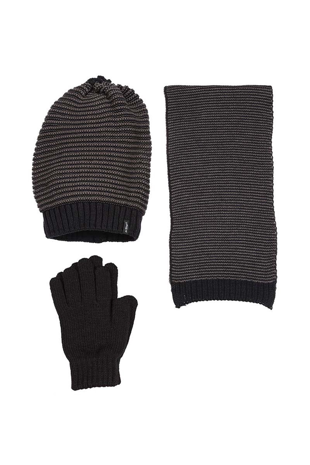 Edward Erkek Atkı Bere Eldiven Takımı Kahve K8984