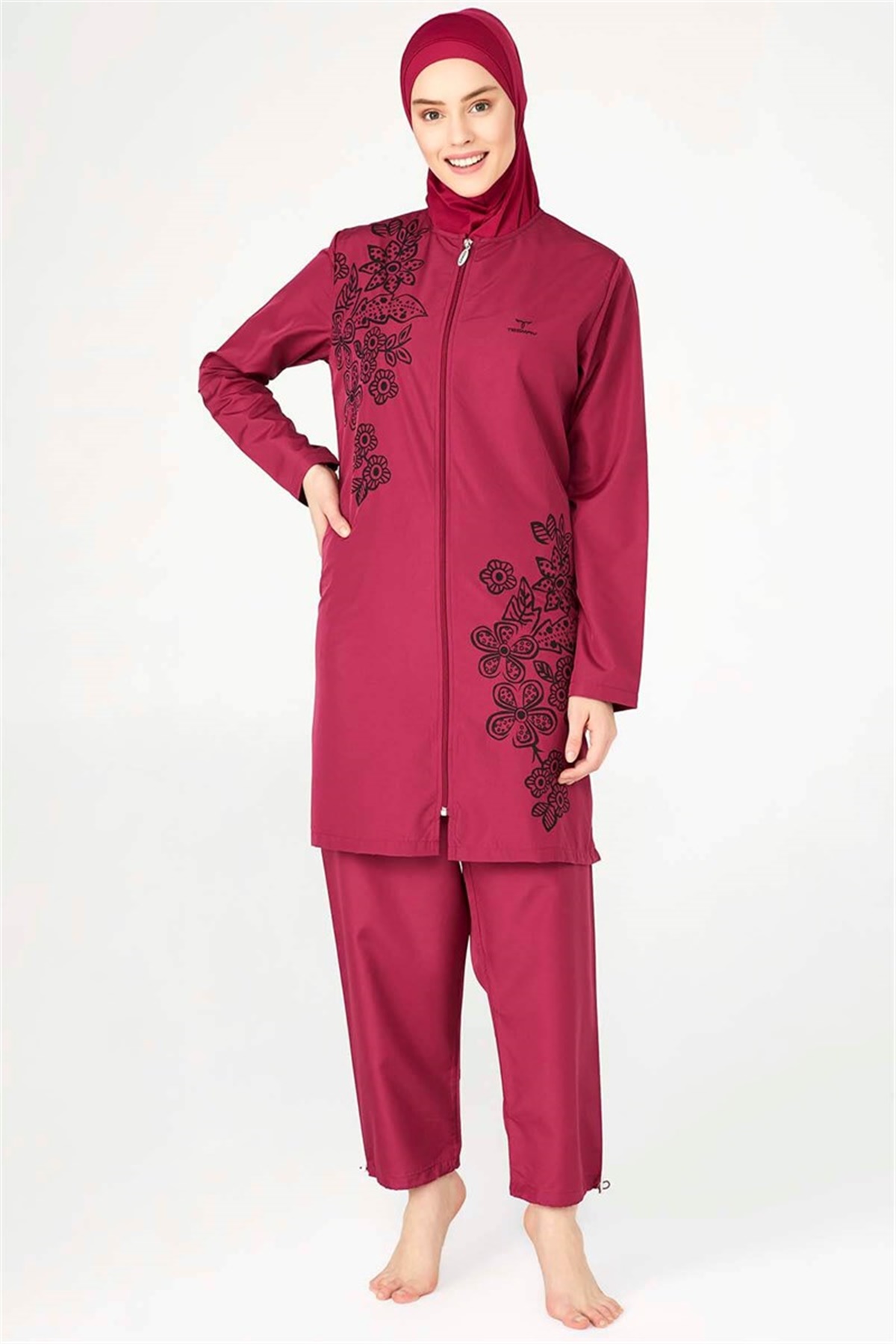 Eşarplı Tam Kapalı Mayo T0433