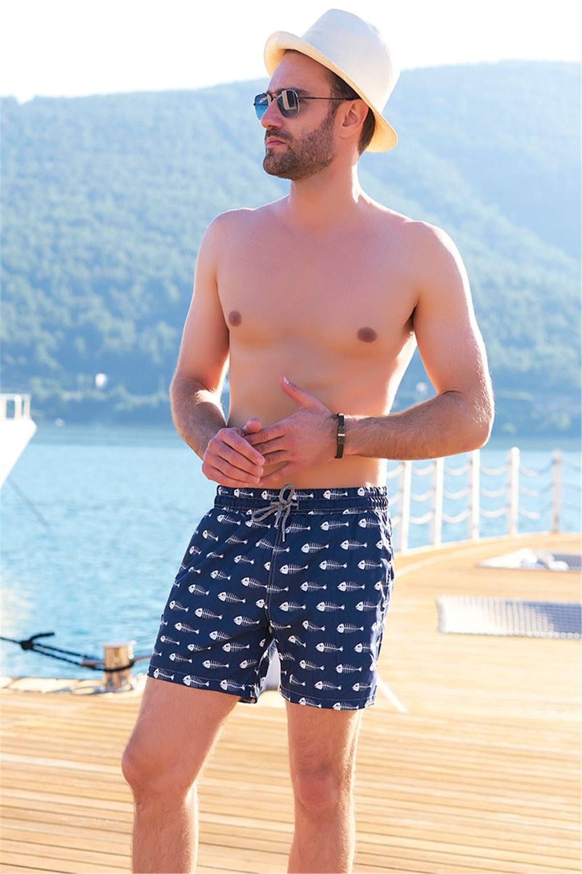 Floar Erkek Deniz Şortu G651 - Lacivert