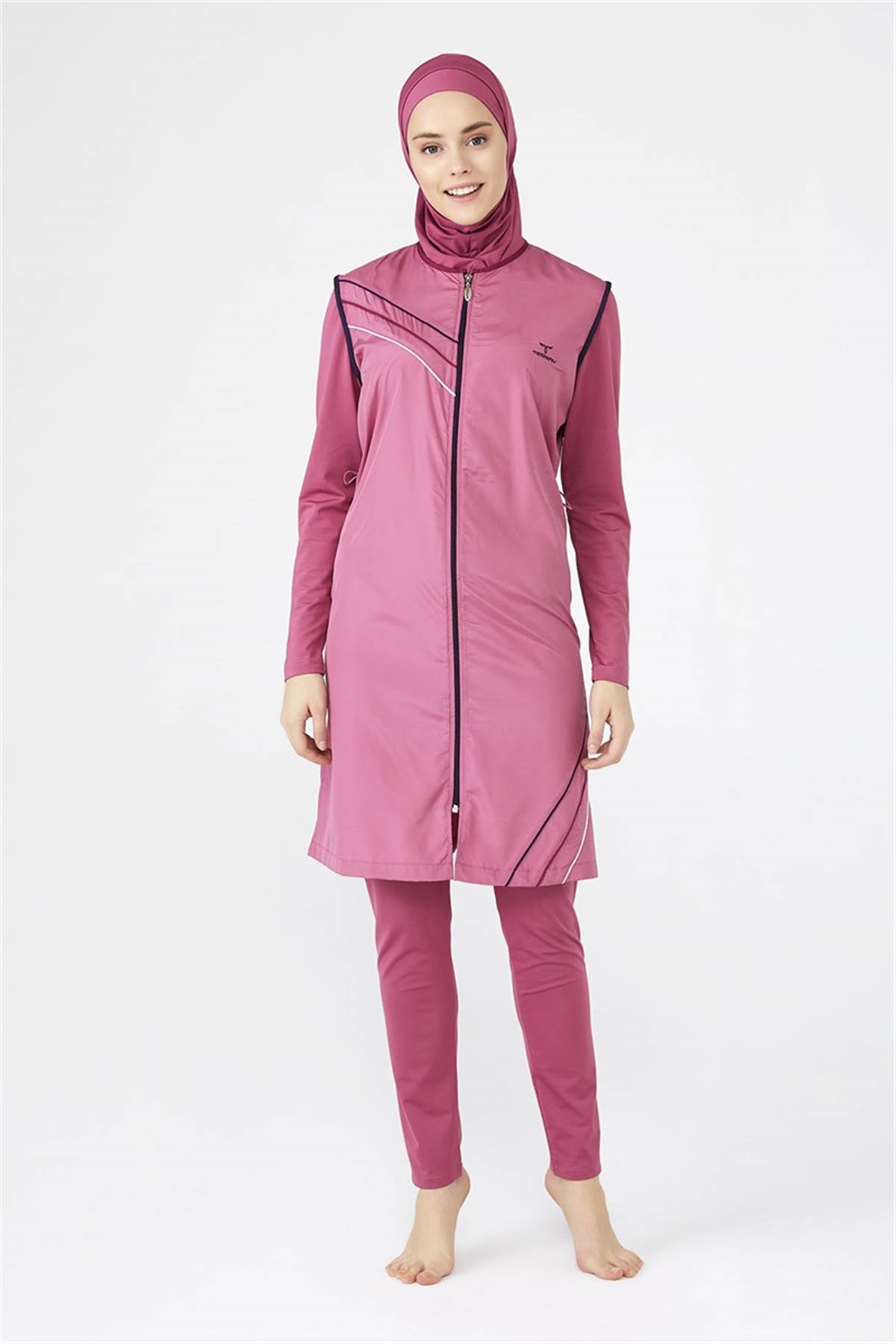 Gül Kurusu Tesettür Mayo T0407