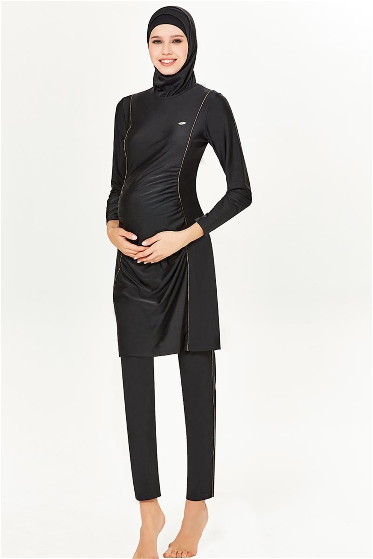 Hamile Tesettür Mayo Haşema Adasea 1704066 Siyah