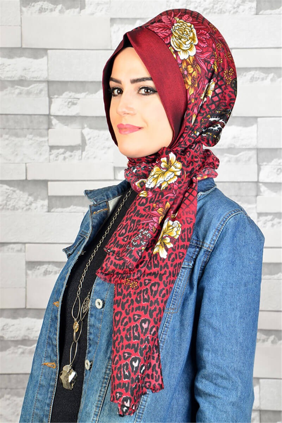 Hazır Türban,  Büzgülü Bandana Pratik Bone Şal EASY1098
