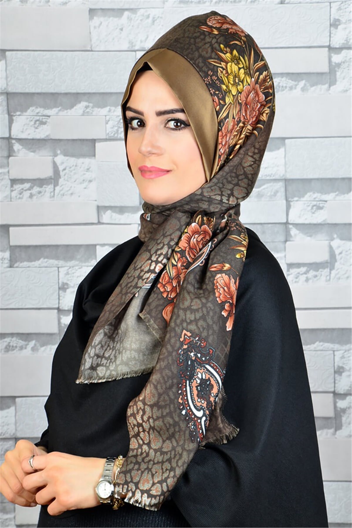 Hazır Türban Büzgülü Bandana Pratik Bone Şal EASY1096