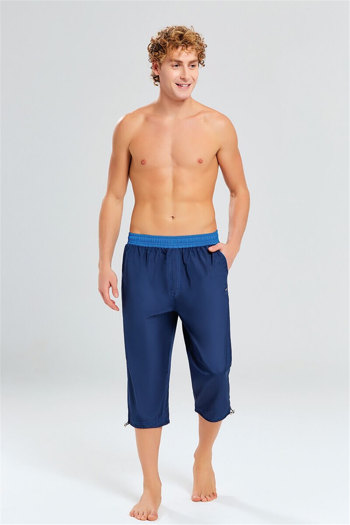 K. Lacivert Erkek Uzun Deniz Şortu 2291