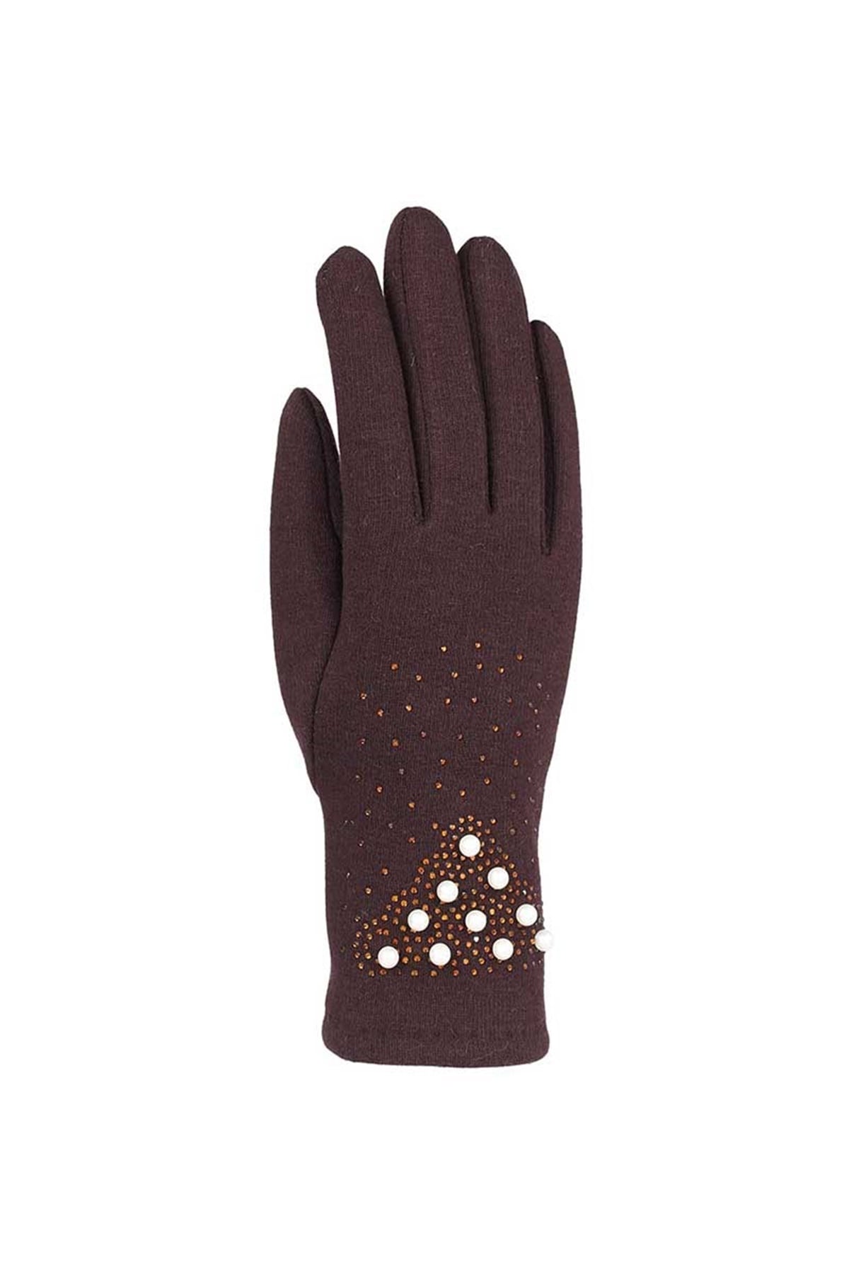 Kadın Pamuklu Eldiven 82101-11 - Bordo