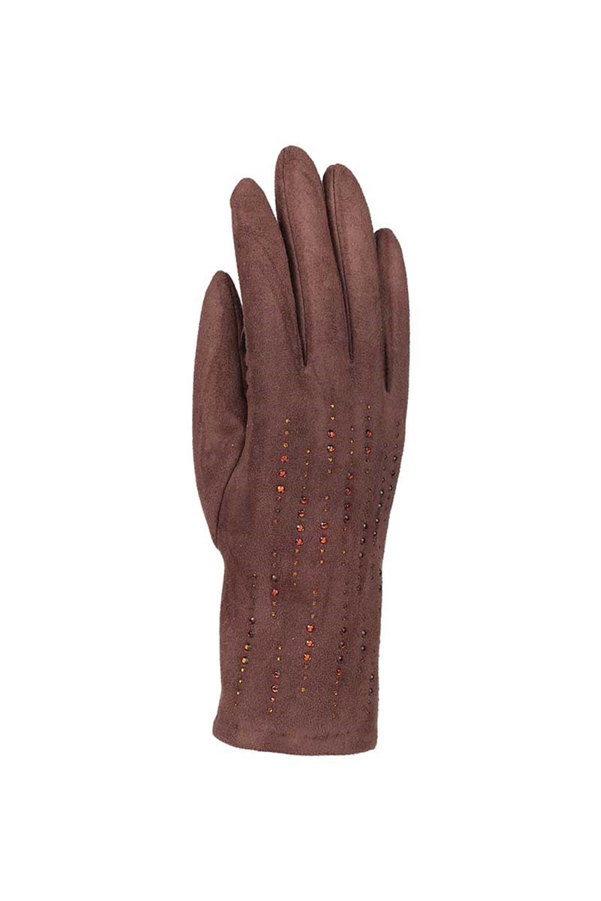 Kahverengi Kadın Süet Eldiven 82701-6