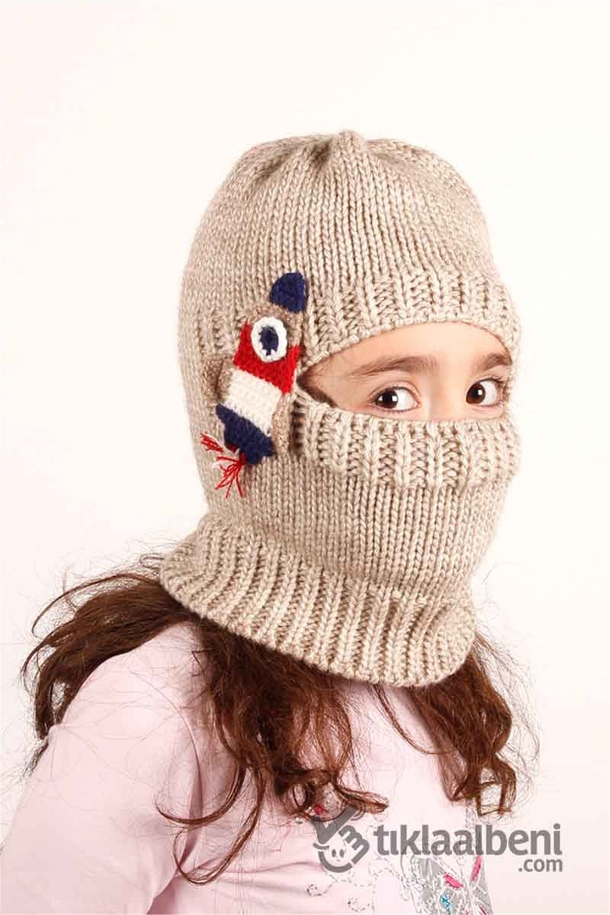 Unisex Çocuk Kar Maskesi frm-20 Bej