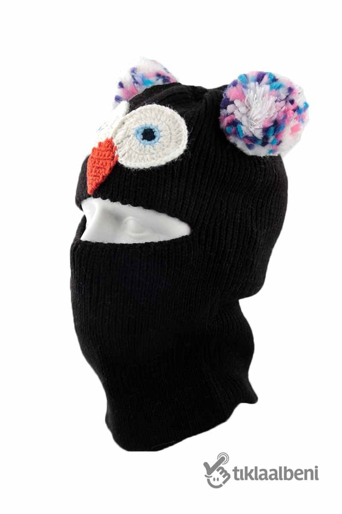 Kız Çocuk Kar Maskesi frm-21 Siyah