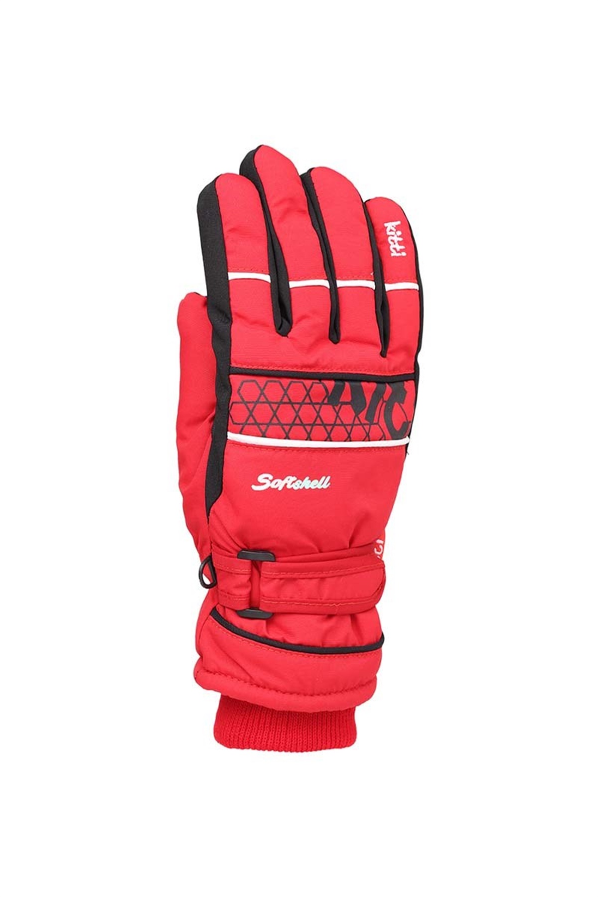 Kız Çocuk Kırmızı Kar Eldiveni 9-15 Yaş - KR422-4