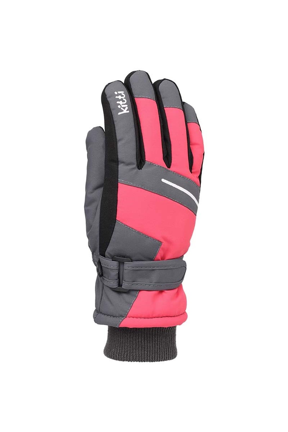 Kız Çocuk Sportif Kırmızı Kar Eldiveni 4-8 Yaş - KR421-4