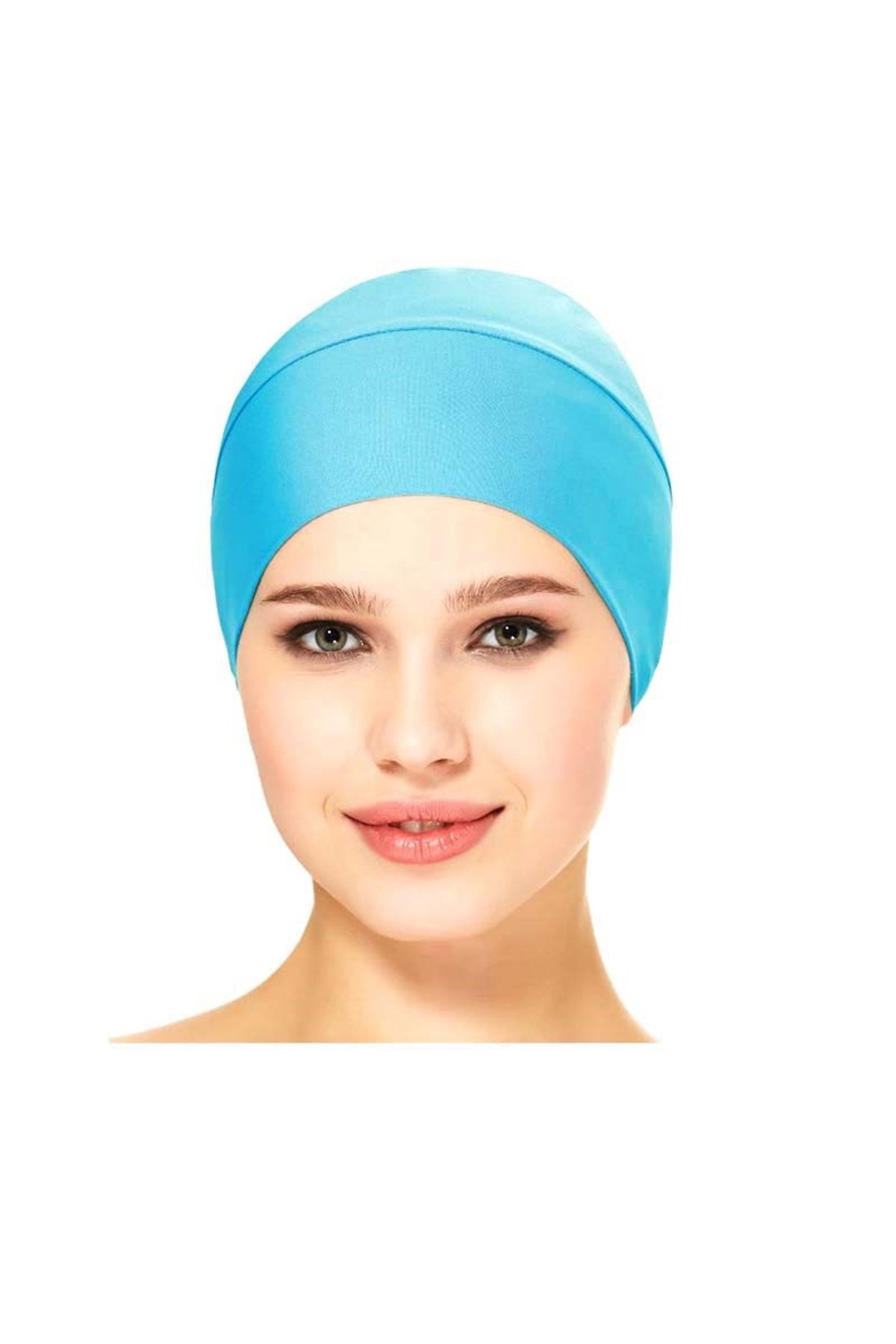 Likralı Kumaş Bone 164001 Turkuaz