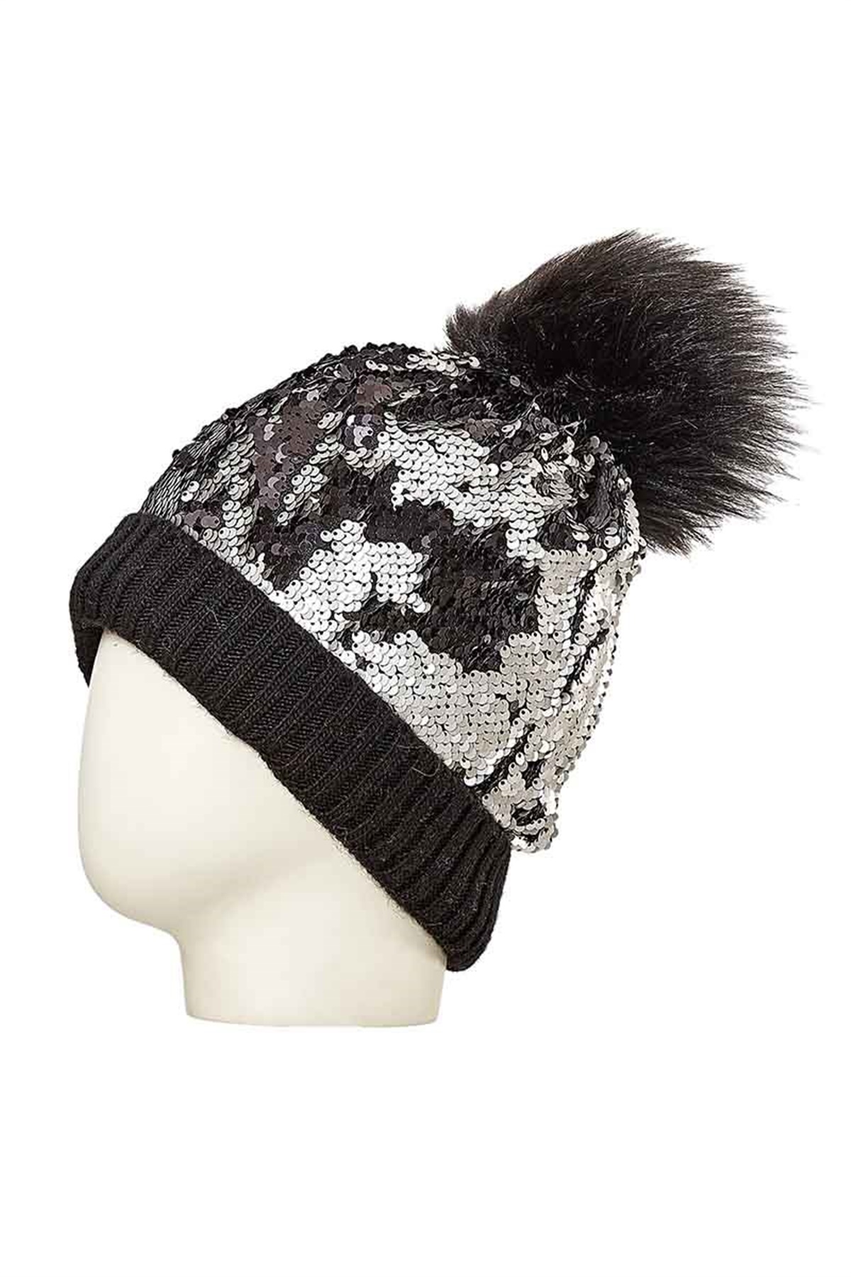 Pullu Bayan Bere 24821 - Siyah