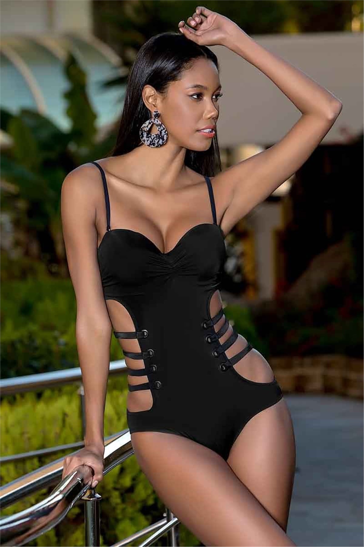 Riany Siyah Bel Dekolteli Mayo A880 