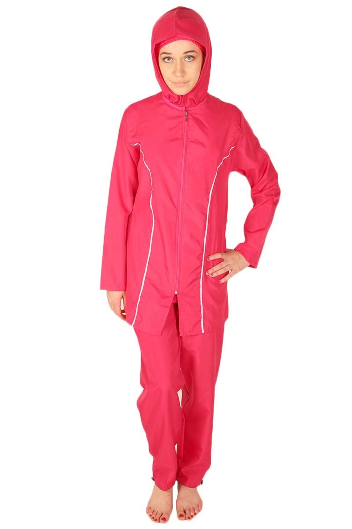 Sara Tesettür Mayo, Kapalı Haşema - Fuşya