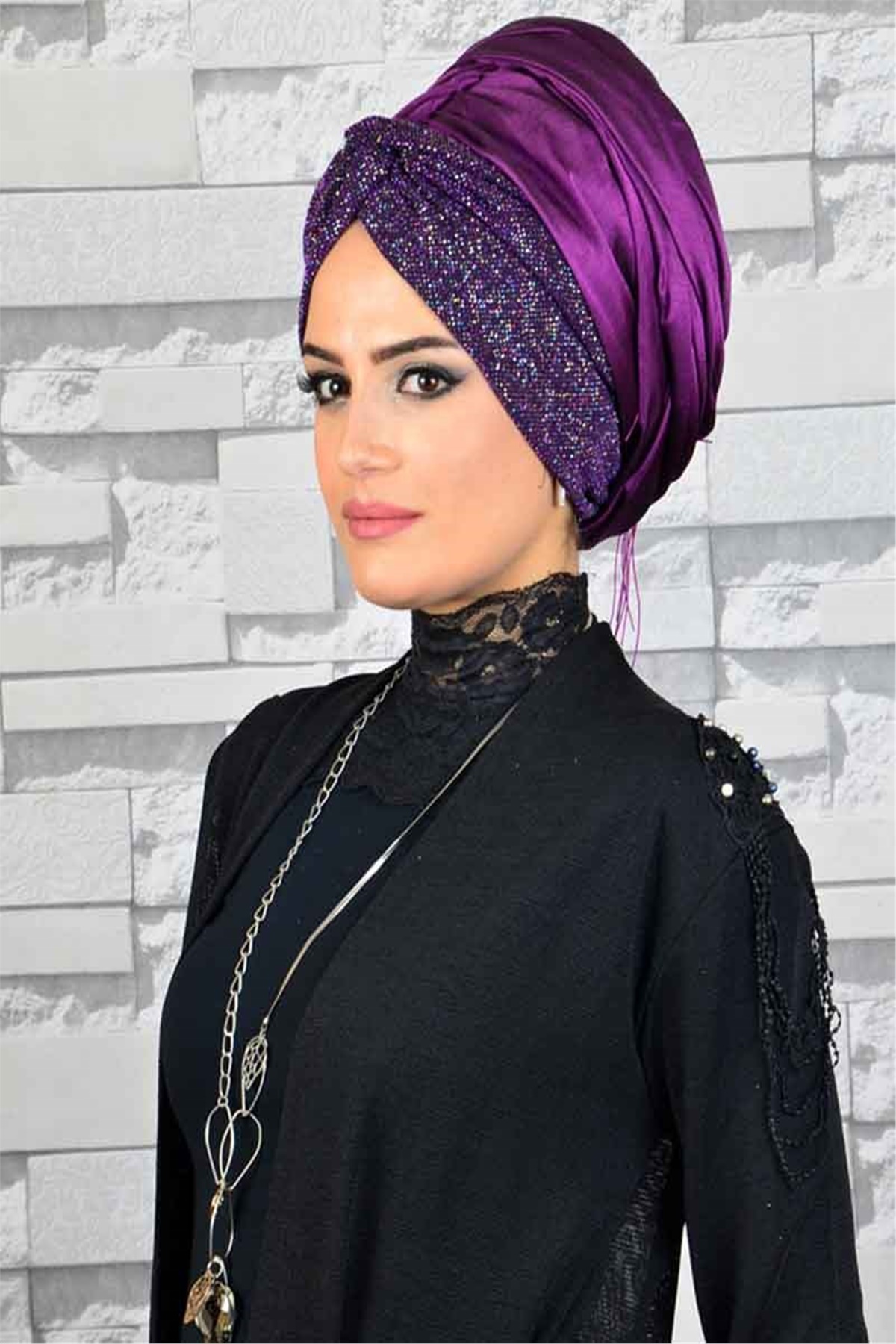 Simli Prince Moru Bandana Pratik Şal BND6061