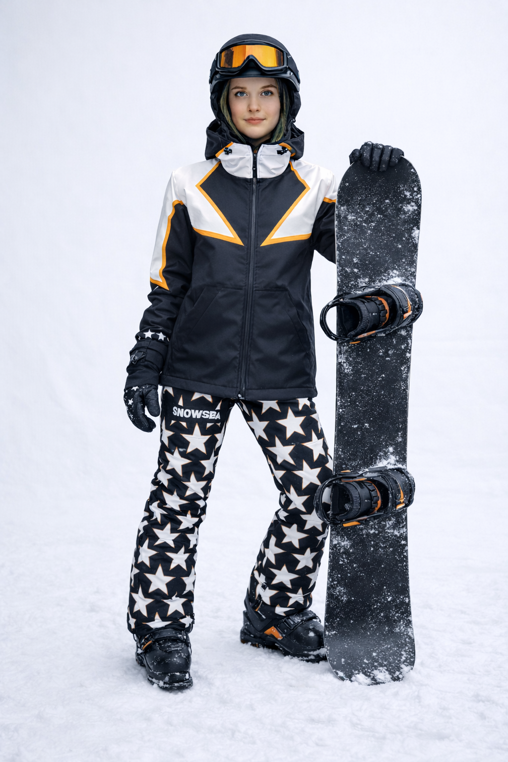Ski Star Kadın Kayak Mont ve Pantolon Takımı, Snowboard Görünüm