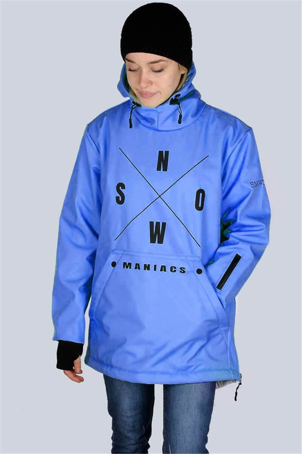 Snowsea SS5601 Kar Montu, Özel Tasarım Mavi Snowboard ve Kayak Montu