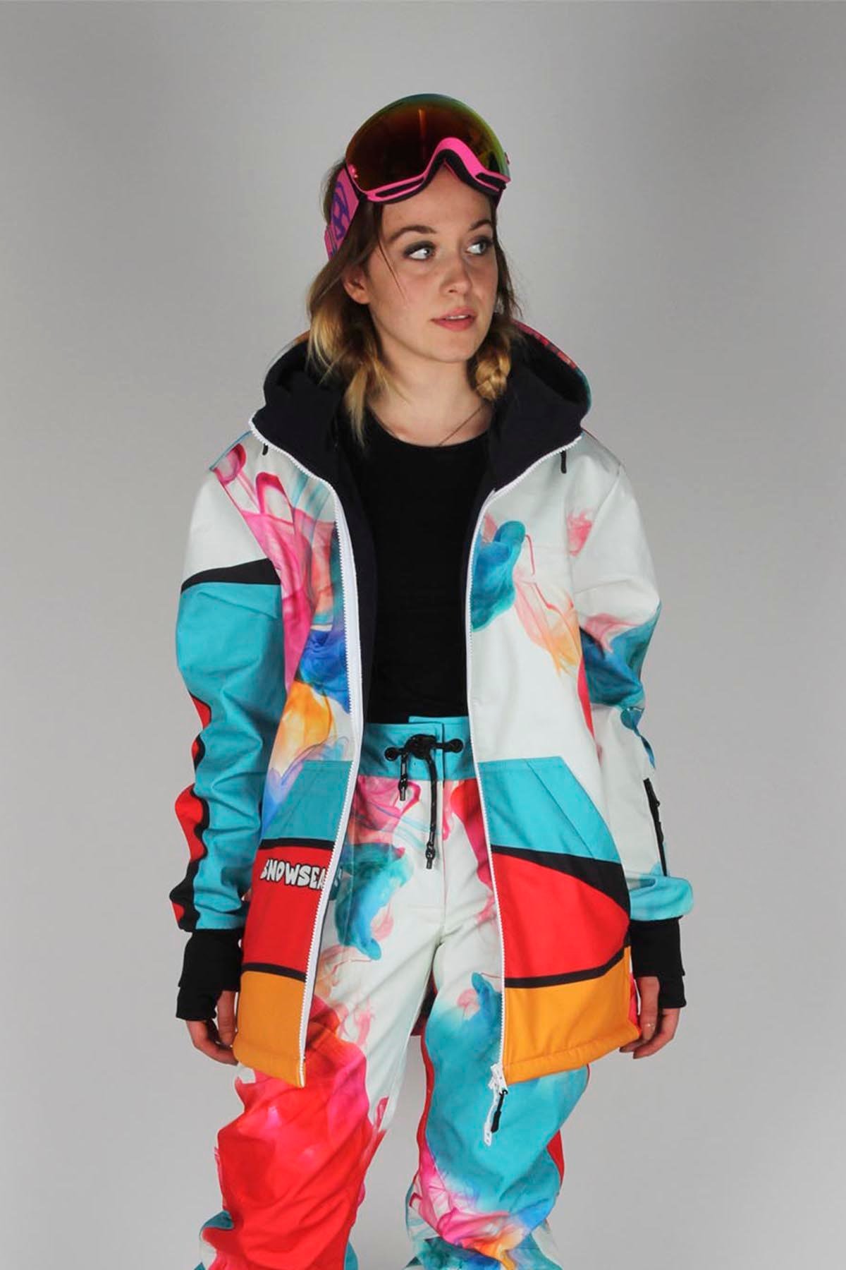 Snowsea Smoky SS7801 Kadın Kayak Montu, 1. Kalite Unisex Snowboard Montu