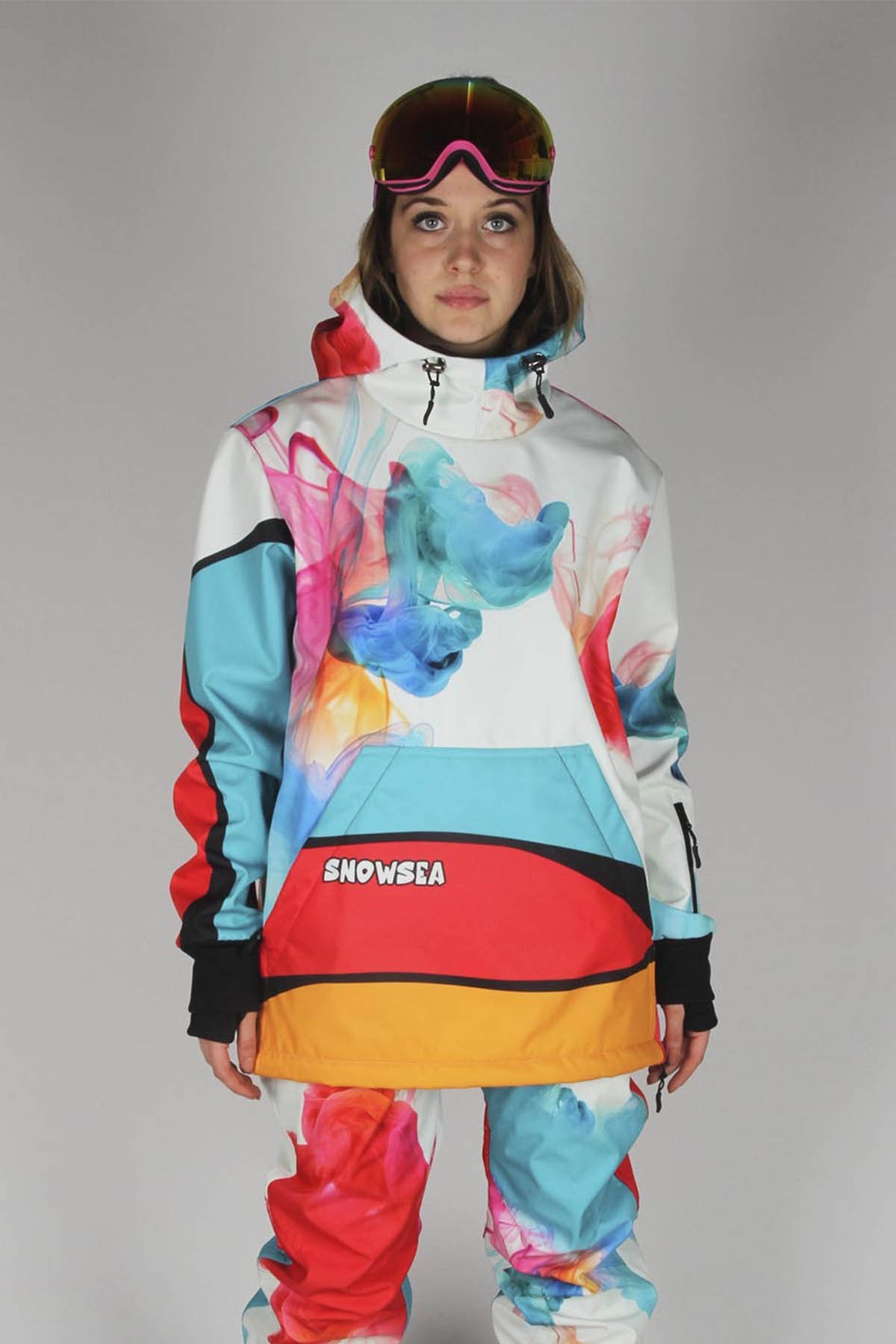 Snowsea Smoky SS7802 Kadın Kayak Montu, 1. Kalite Unisex Snowboard Montu