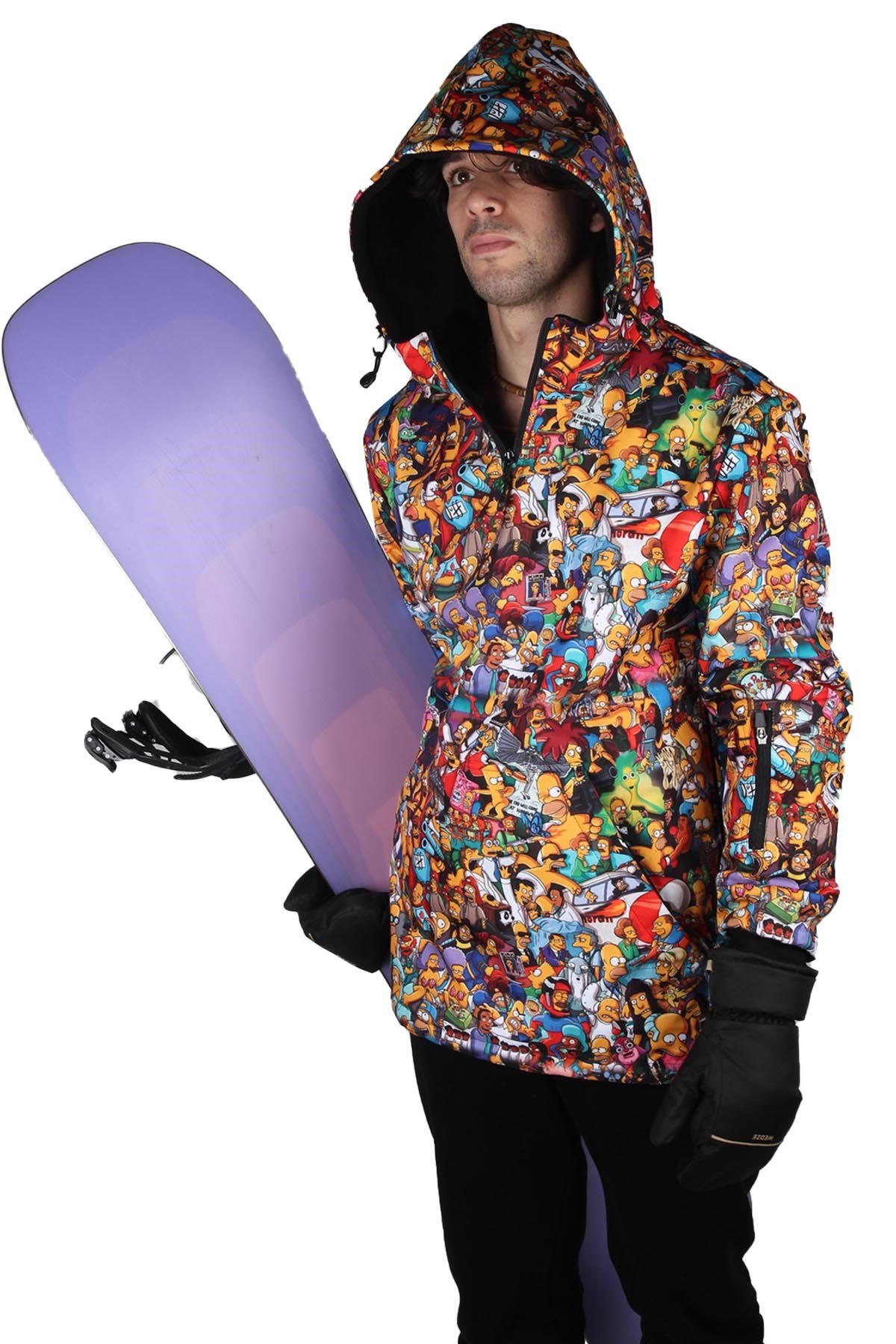 Snowsea SS7907 Simpsons Yaka Fermuarlı Kayak ve Snowboard Montu