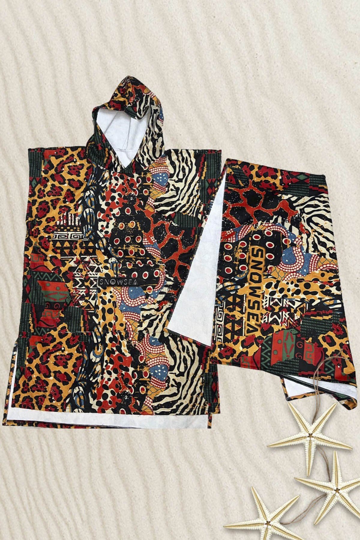 Snowsea Wild Serisi Plaj Pançosu ve Havlu Takımı