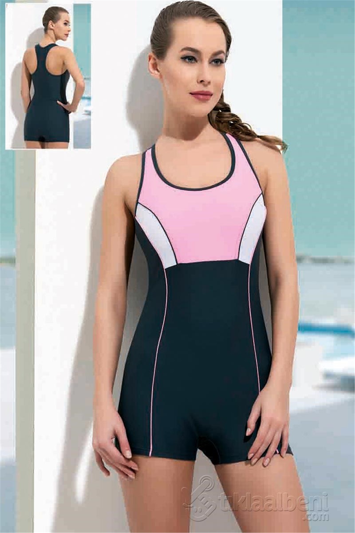 Şortlu Yüzücü Mayo Spor Tarz Endeep 21126