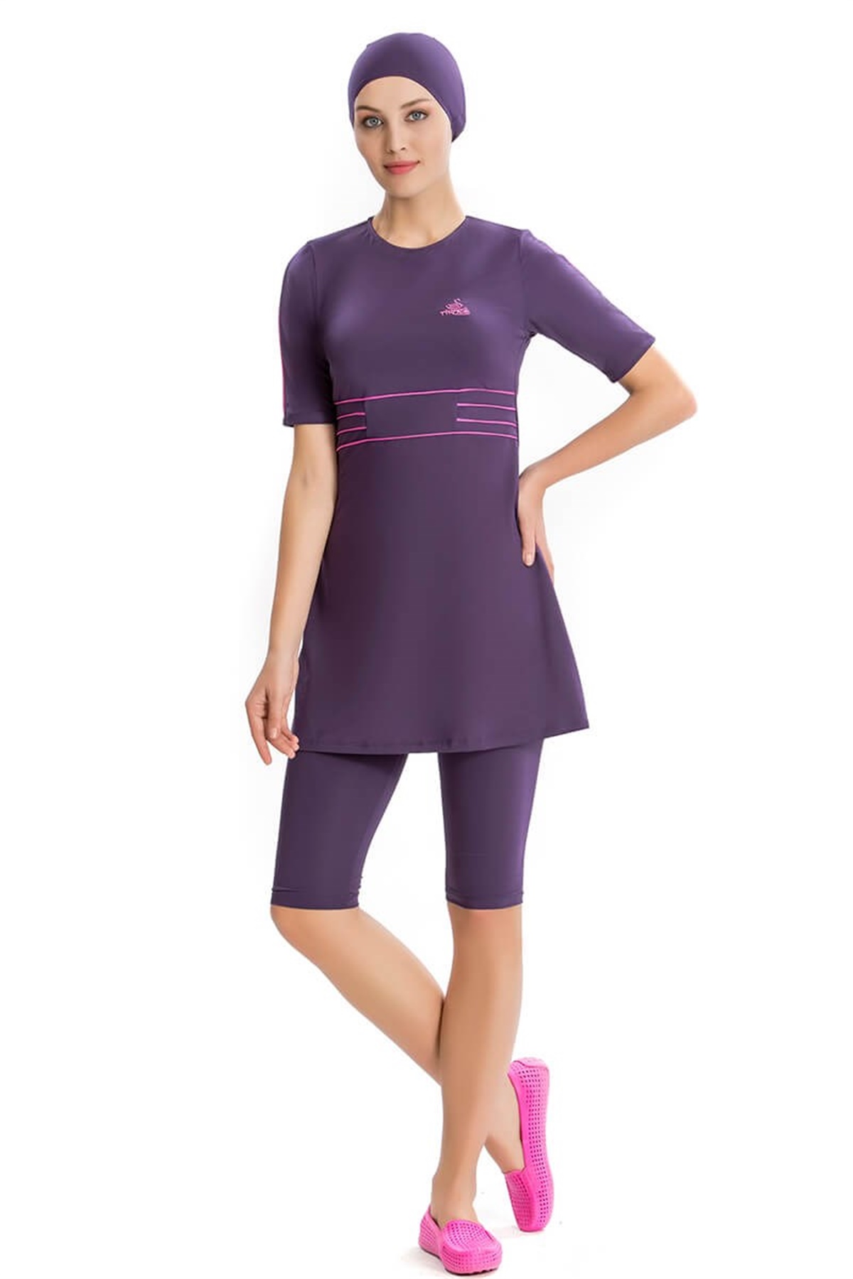 Spor Tasarım Kapalı Mayo Armes 3208154 Mor