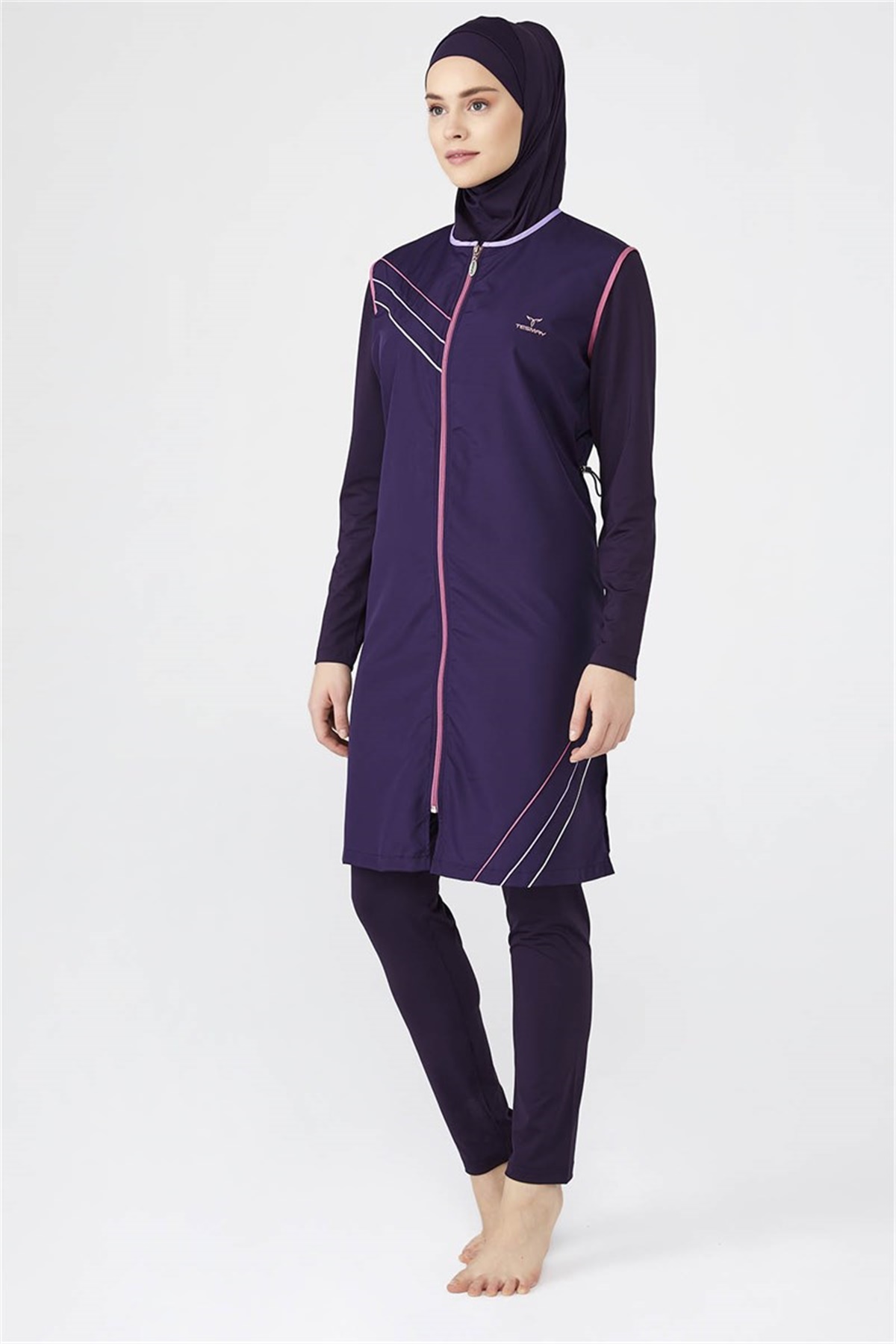 Sportif Tam Kapalı Tesettür Mayo T0407