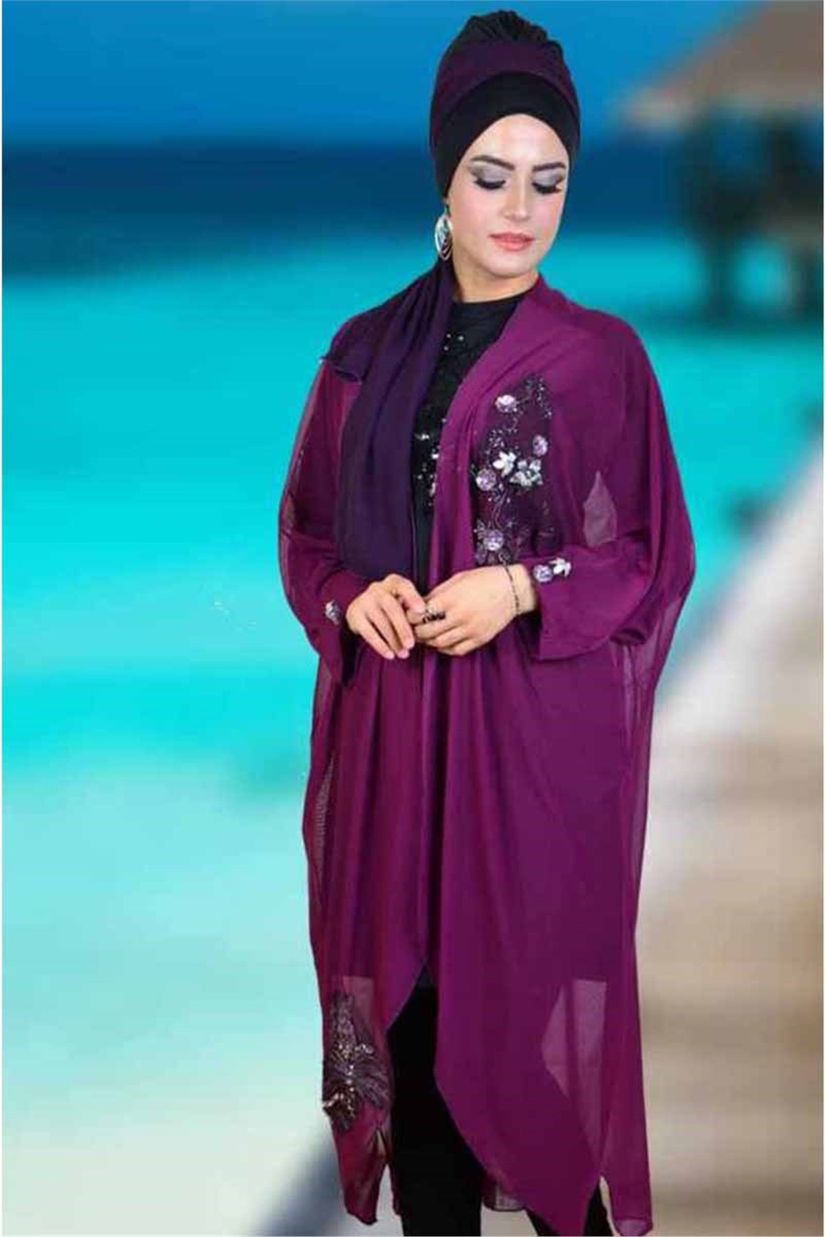 Tasarım Pareo Mürdüm