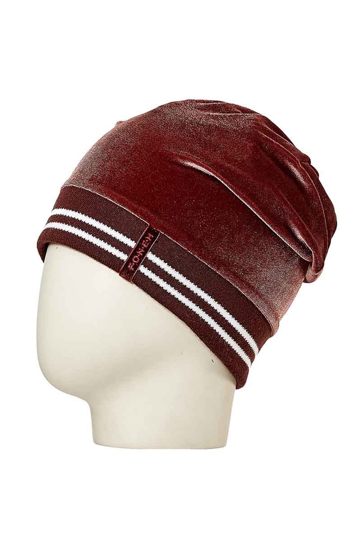 Unisex Kadife Bere 24241 - Bordo