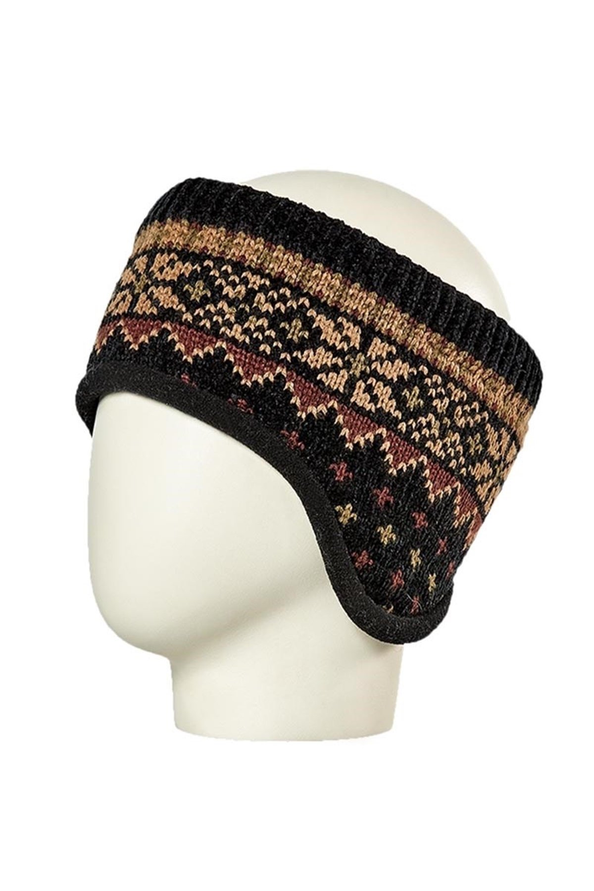 Unisex Siyah Kulaklı Bandana 11104