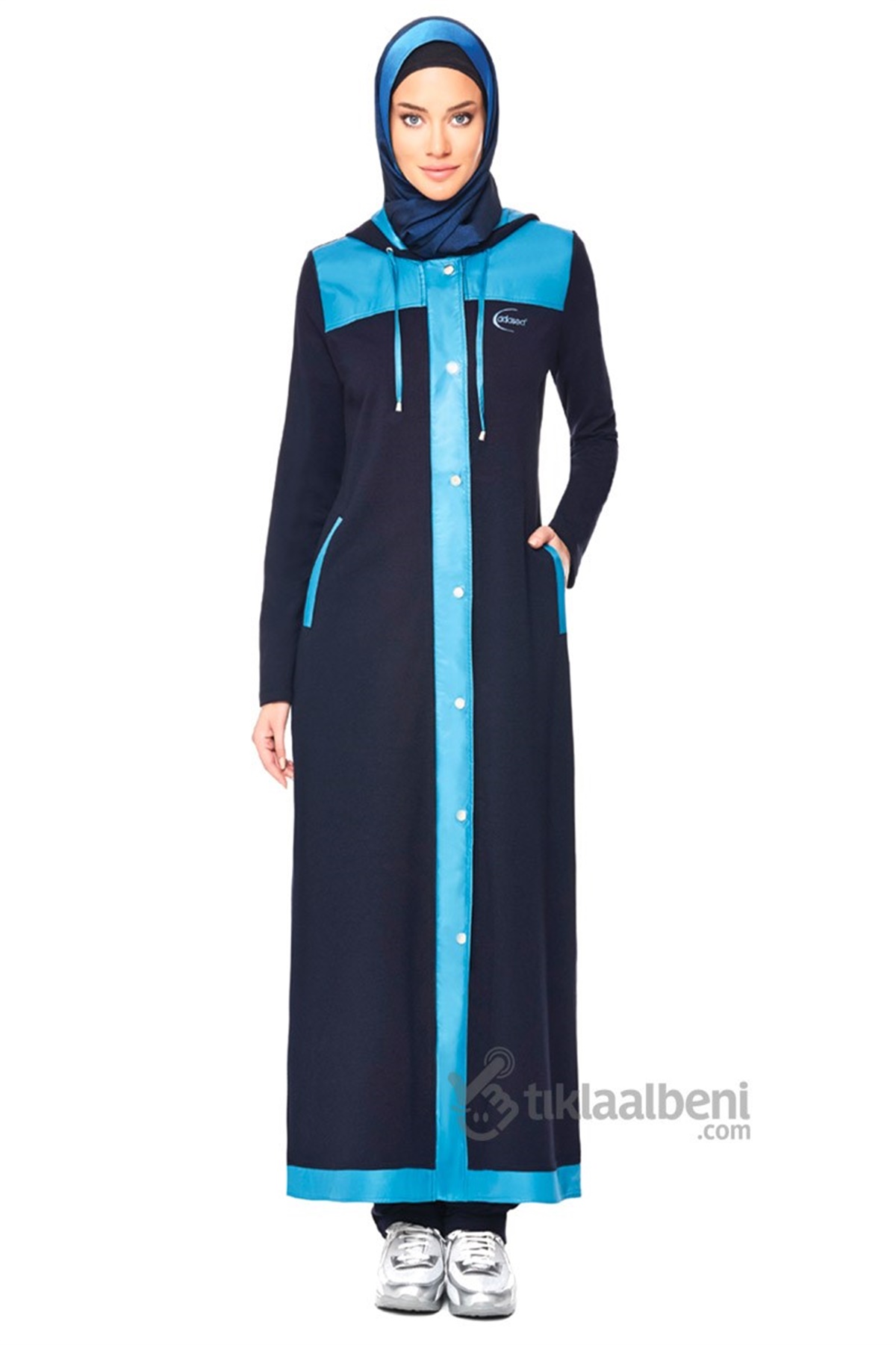 Uzun Tesettür Eşofman Takımı ADS-1100 - Lacivert