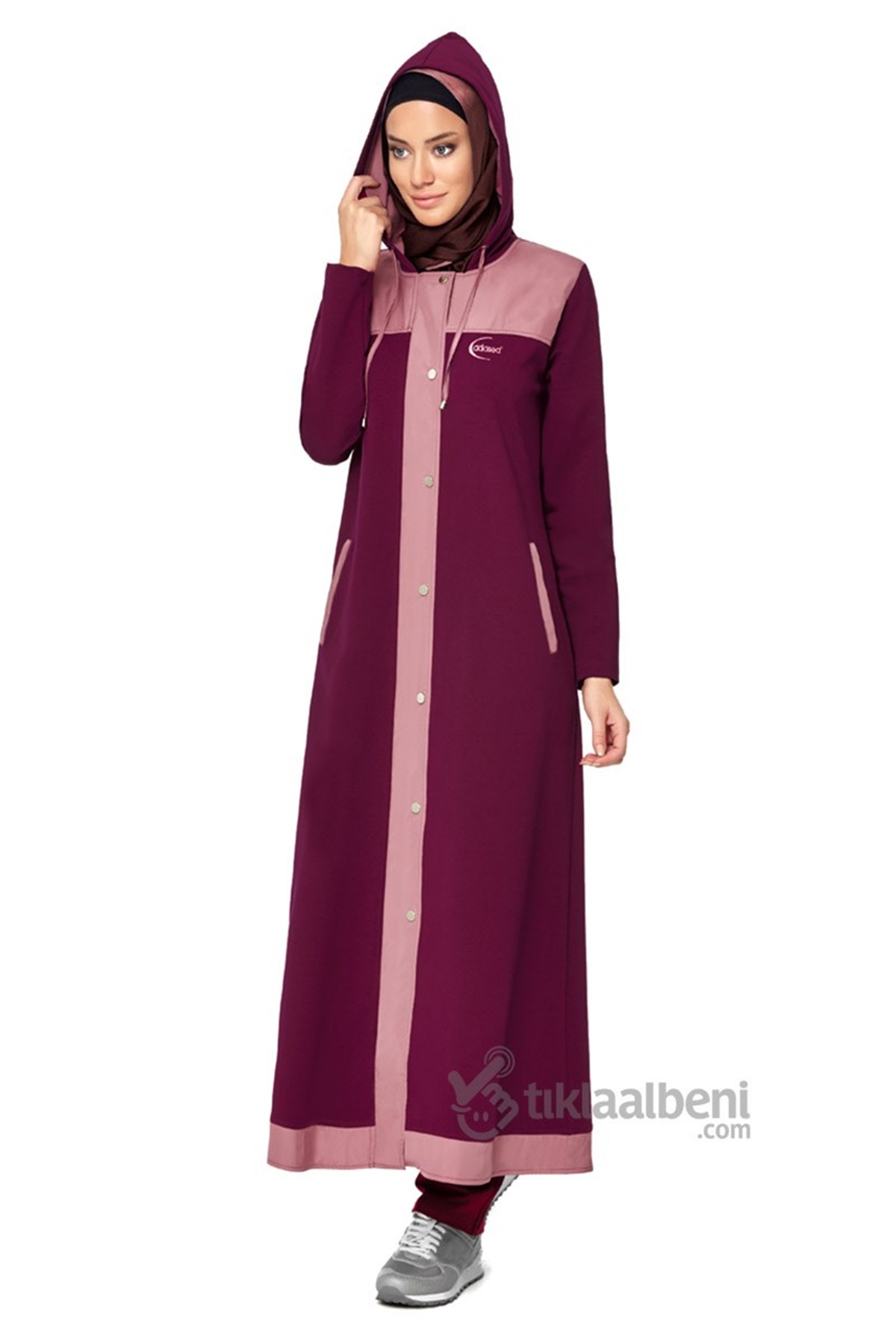 Uzun Tesettür Eşofman Takımı ADS-1100 - Mürdüm 