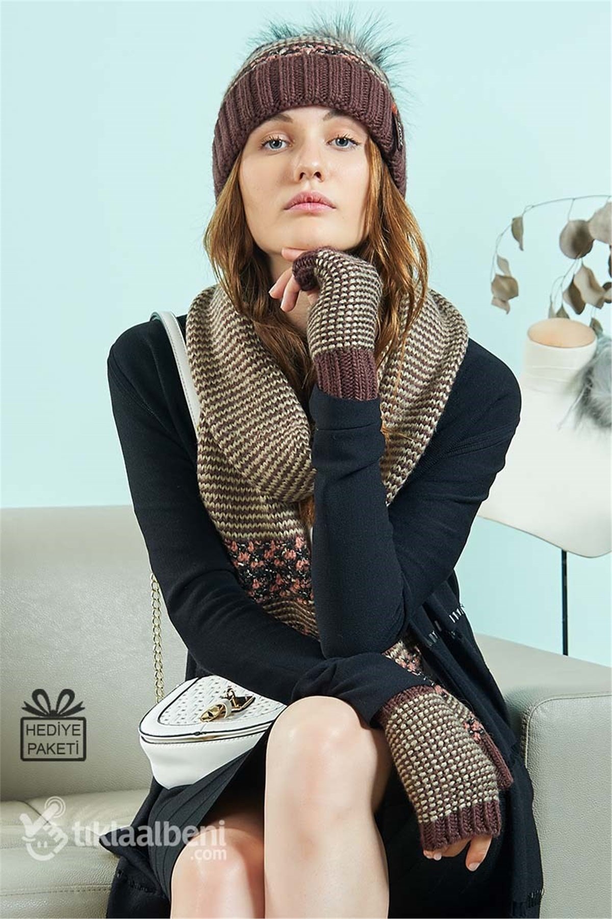 Yakamoz 3074 Atkı Bere Eldiven Takımı