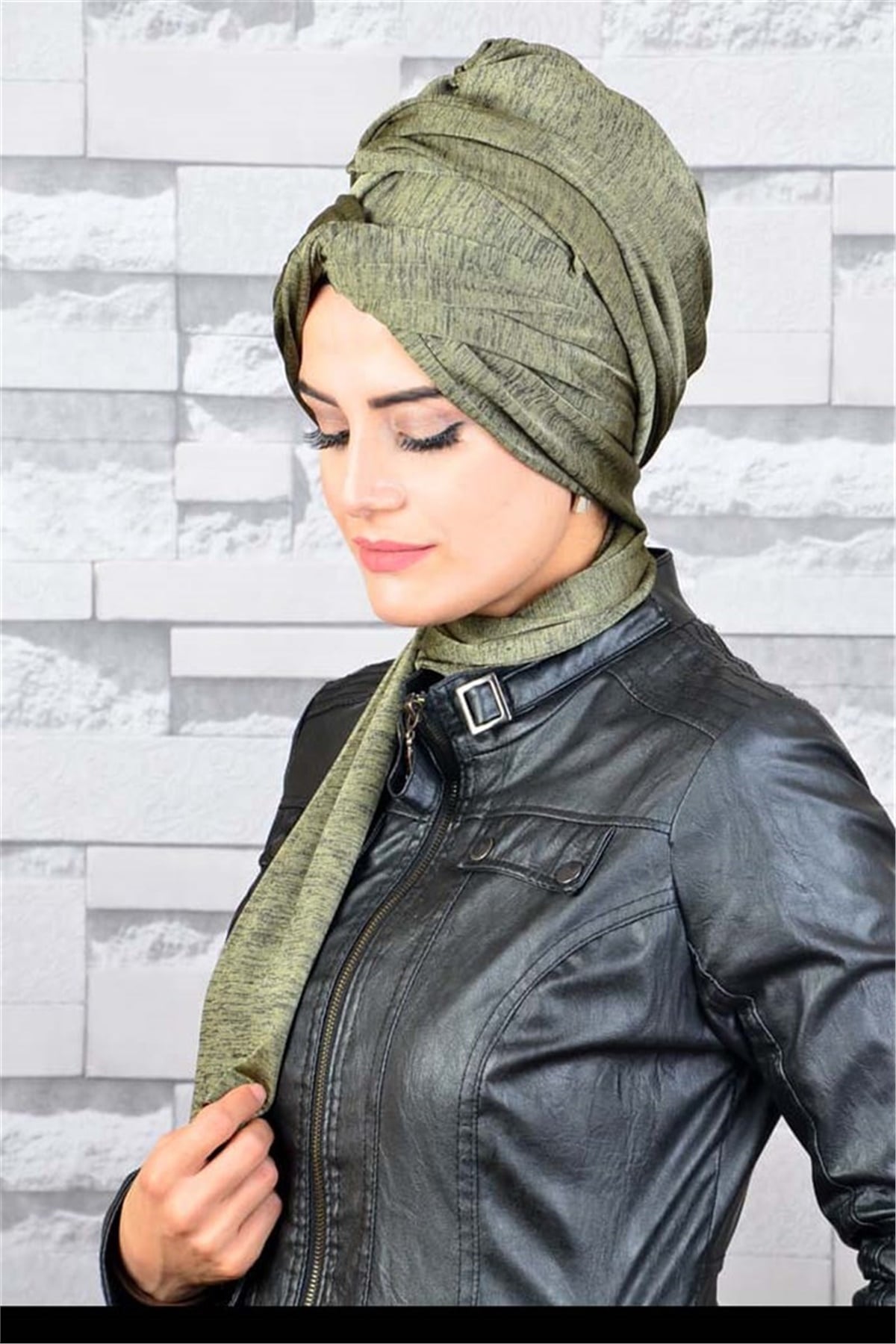 Zincir Bandana Pratik Bone Şal BN043