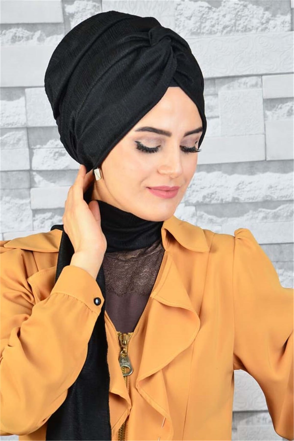 Zincir Bandana Pratik Bone Şal BN057