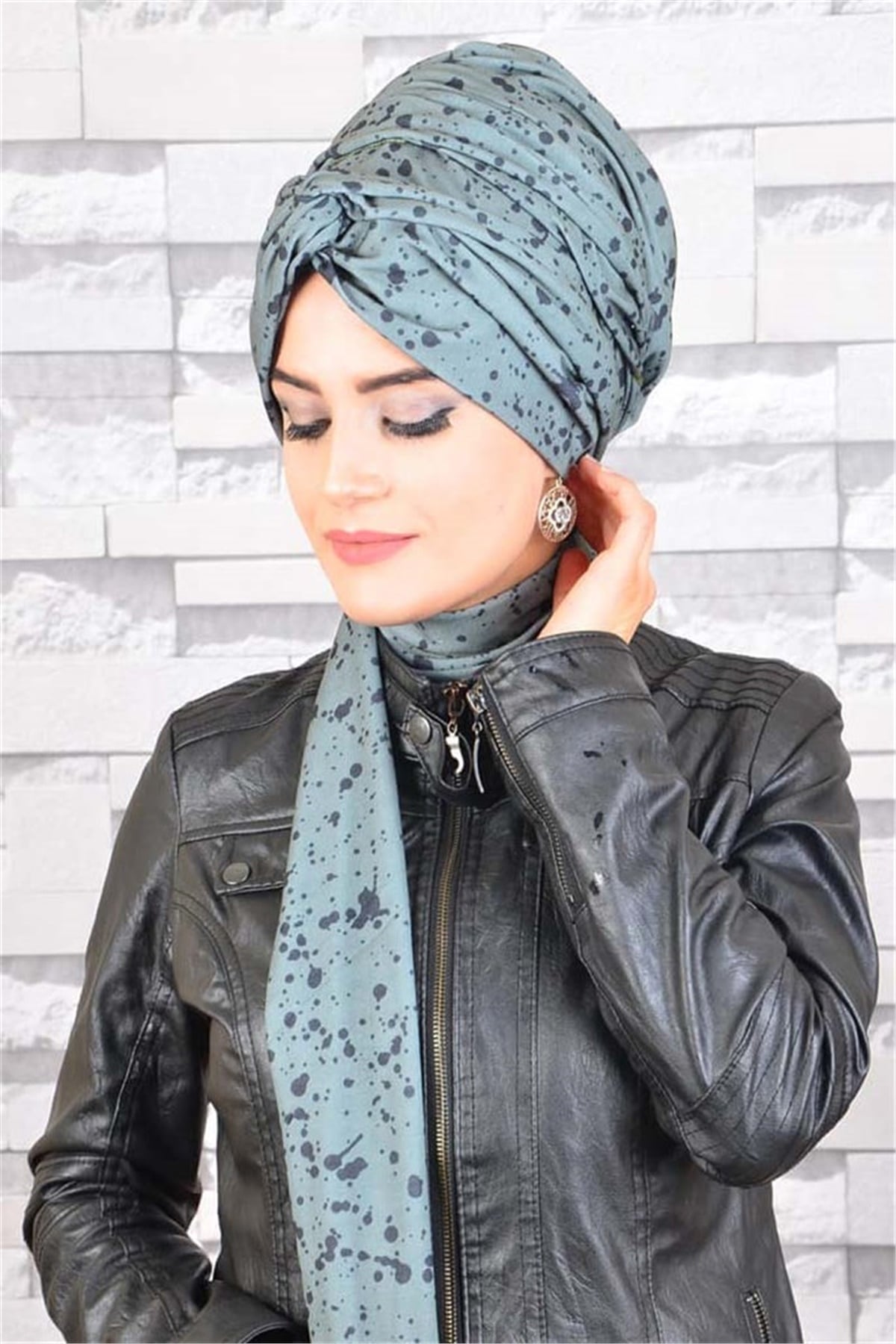 Zincir Bandana Pratik Bone Şal BN077