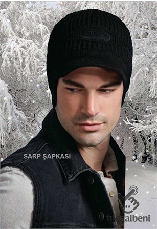 Sarp Şapkası - Siperli ve Kulaklı Erkek Bere
