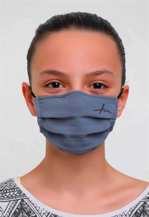 Gümüş İyonlu Yıkanabilir Gri Yüz Maskesi / Antimikrobiyal Sertifiklı T20