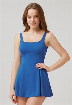 Kom Rota Elbise Mayo KM001-2 İndigo Mavi