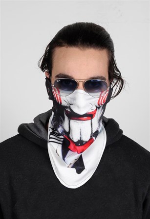Saw 3D Yıkanabilir Maske, Kar ve Kayak Yüz Maskesi 2064