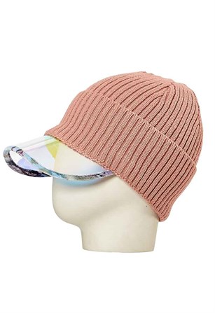 Şeffaf Şapkalı Bere 20441 - Pembe 
