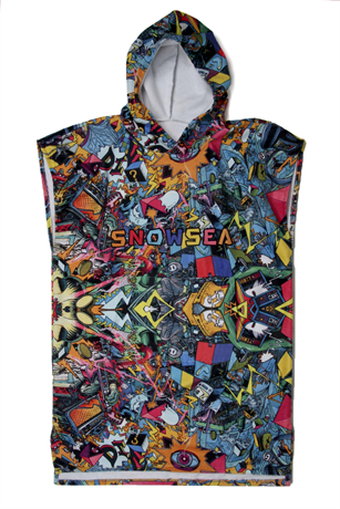 Snowsea SP103-2 Özel Tasarım Plaj Havlu Panço, Sörf Pançosu