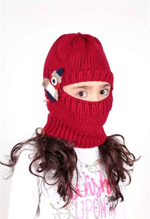 Unisex Çocuk Kar Maskesi frm-20 Kırmızı