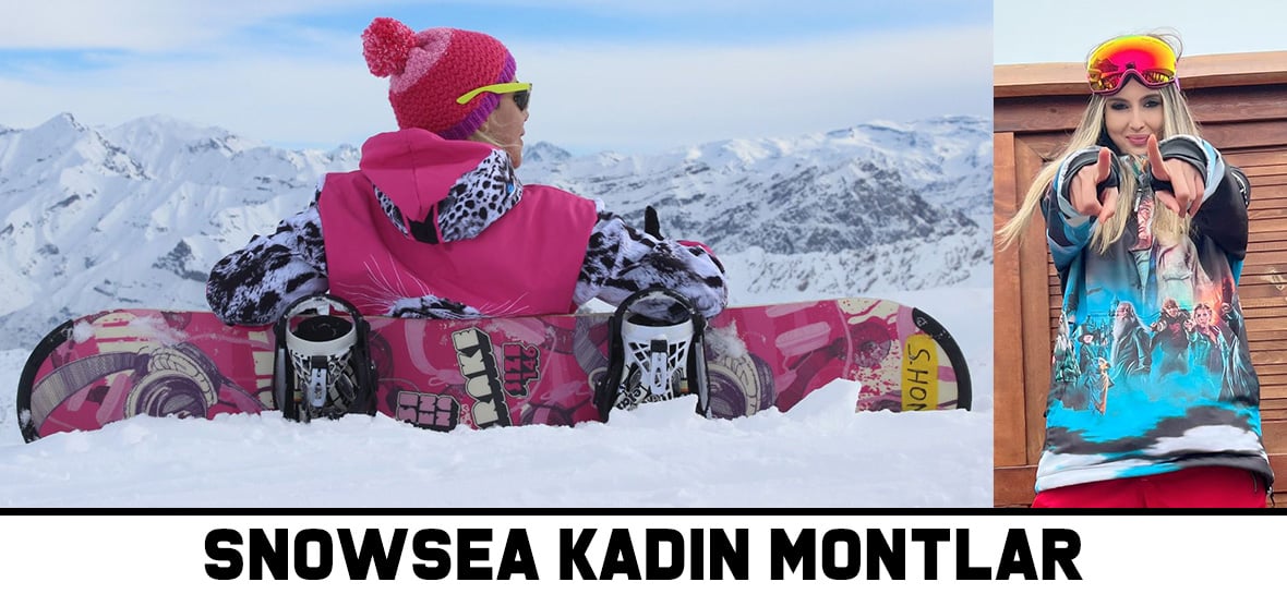 snowsea kadın kayak montu, snowboard ve kar montları