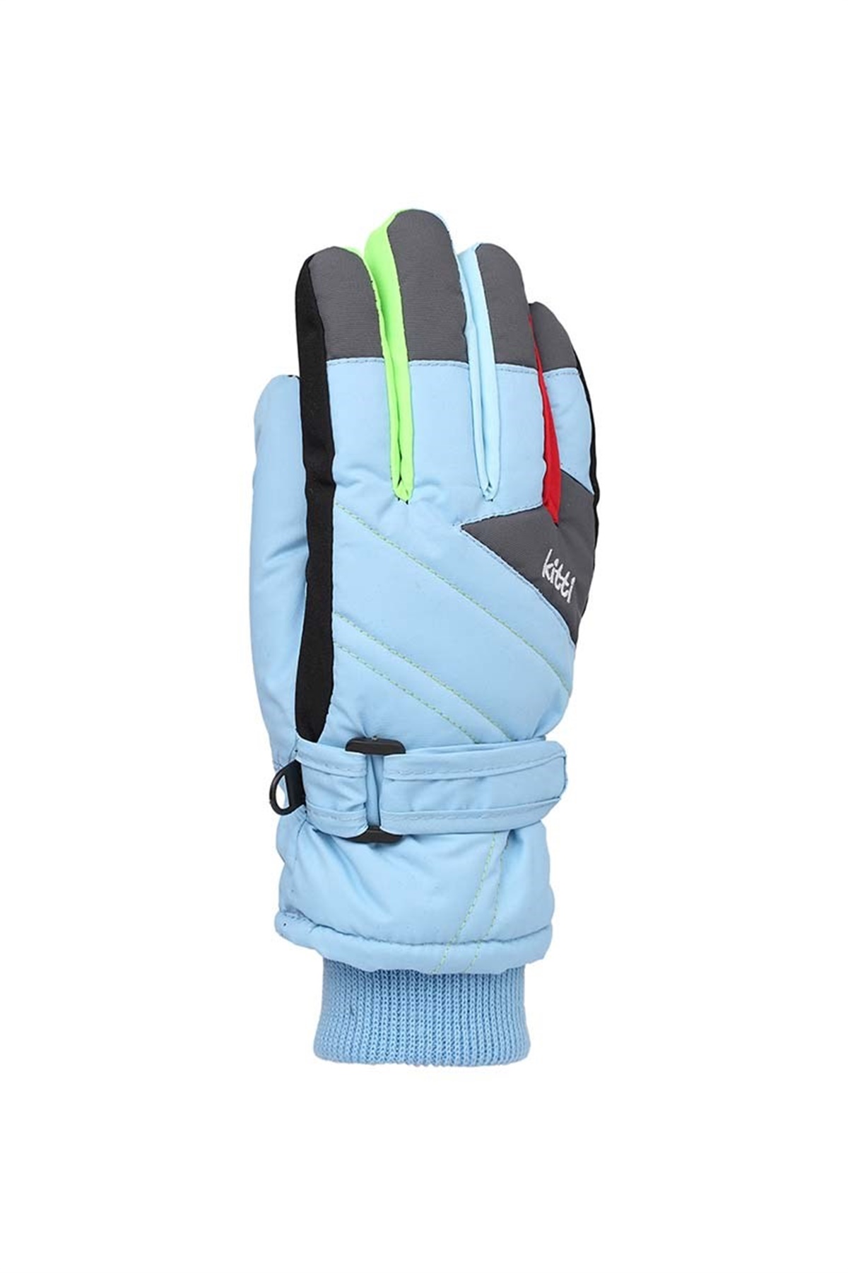  Erkek Çocuk Turkuaz Renkli Kar Eldiveni 4-8 Yaş - KR421-3